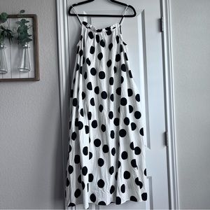 Tabitha Brown x Target large polka dot midi dress